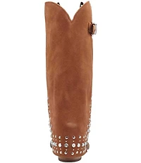 Dingo Howdy Honey Suede Rhinestone Cuff Western Boots