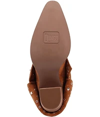 Dingo Howdy Honey Suede Rhinestone Cuff Western Boots