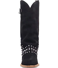 Dingo Howdy Honey Suede Rhinestone Cuff Western Boots