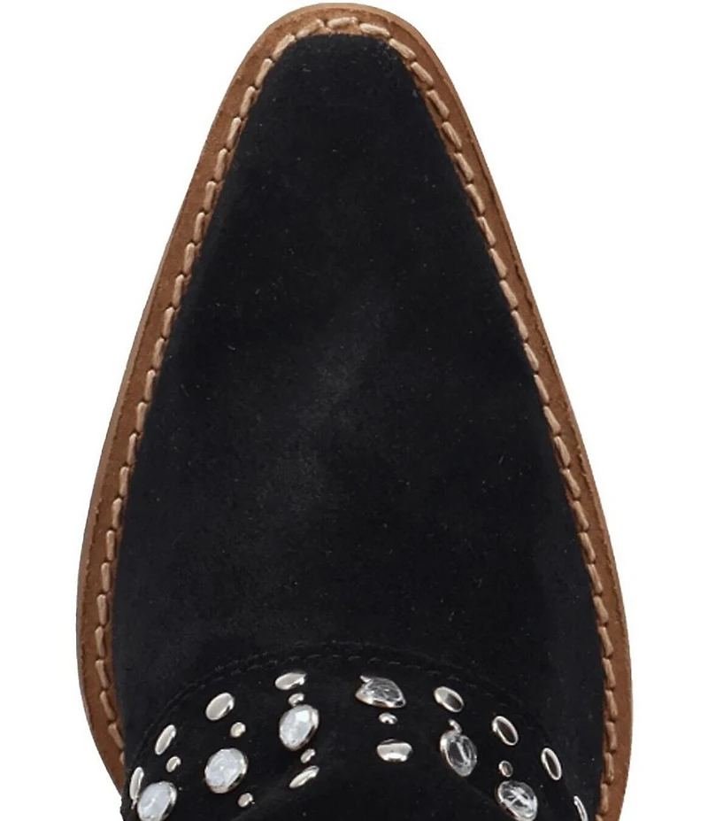 Dingo Howdy Honey Suede Rhinestone Cuff Western Boots