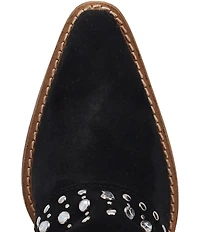 Dingo Howdy Honey Suede Rhinestone Cuff Western Boots