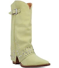 Dingo Howdy Honey Suede Rhinestone Cuff Western Boots