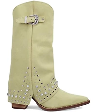 Dingo Howdy Honey Suede Rhinestone Cuff Western Boots