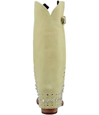Dingo Howdy Honey Suede Rhinestone Cuff Western Boots
