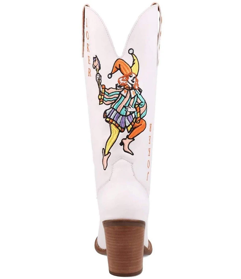 Dingo Joker Leather Embroidered Tall Western Boots