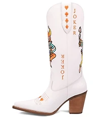 Dingo Joker Leather Embroidered Tall Western Boots
