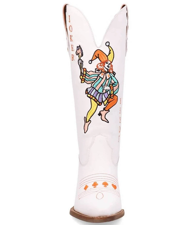 Dingo Joker Leather Embroidered Tall Western Boots