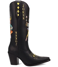 Dingo Joker Leather Embroidered Tall Western Boots