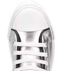 Dingo Knarly Metallic Leather O-Ring Harness Hardware High-Top Harness Sneakers