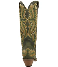 Dingo Lantana Matte Leather Snip Toe Western Tall Boots