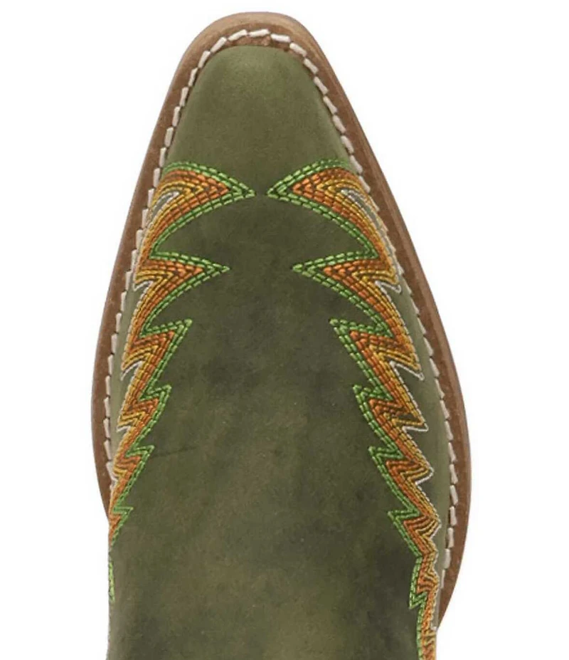 Dingo Lantana Matte Leather Snip Toe Western Tall Boots
