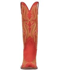 Dingo Lantana Matte Leather Snip Toe Western Tall Boots