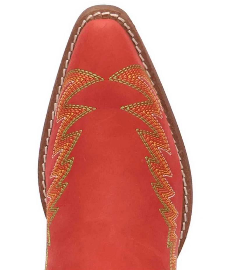 Dingo Lantana Matte Leather Snip Toe Western Tall Boots