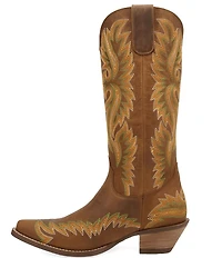 Dingo Lantana Matte Leather Snip Toe Western Tall Boots
