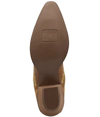 Dingo Lantana Matte Leather Snip Toe Western Tall Boots
