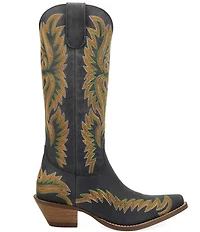 Dingo Lantana Matte Leather Snip Toe Western Tall Boots