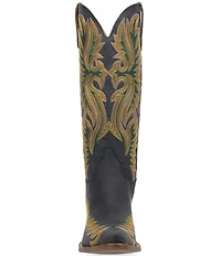 Dingo Lantana Matte Leather Snip Toe Western Tall Boots