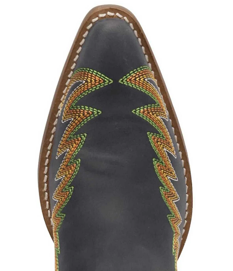 Dingo Lantana Matte Leather Snip Toe Western Tall Boots