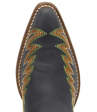 Dingo Lantana Matte Leather Snip Toe Western Tall Boots