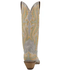 Dingo Lantana Matte Leather Snip Toe Western Tall Boots