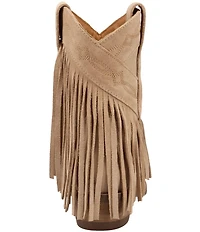 Dingo Last Ride Leather Suede Fringe Western Booties