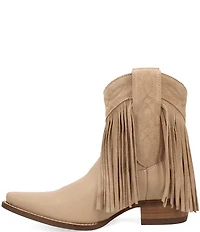 Dingo Last Ride Leather Suede Fringe Western Booties
