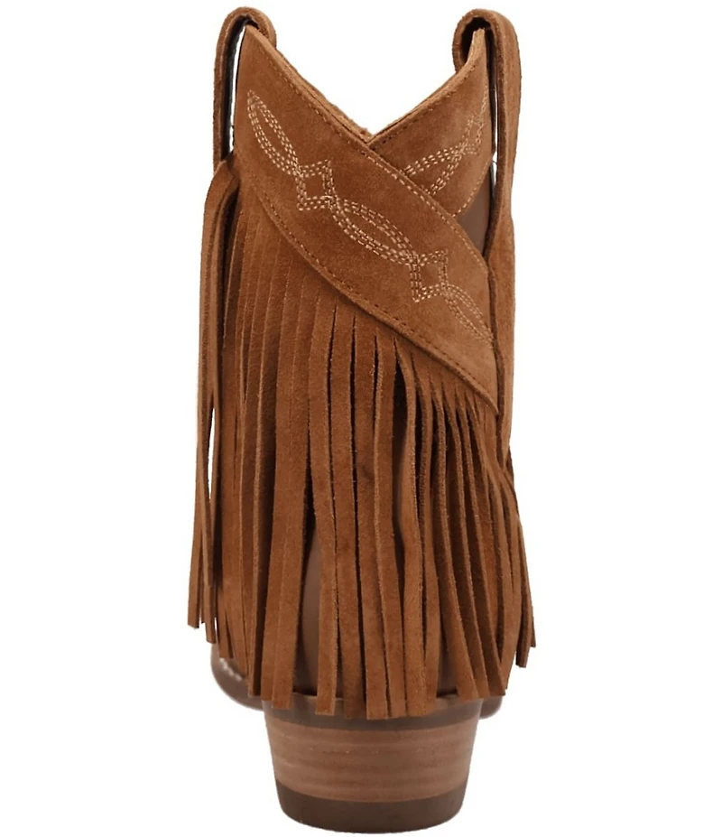 Dingo Last Ride Leather Suede Fringe Western Booties