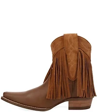 Dingo Last Ride Leather Suede Fringe Western Booties
