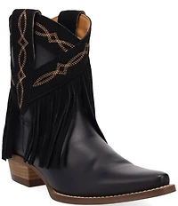 Dingo Last Ride Leather Suede Fringe Western Booties