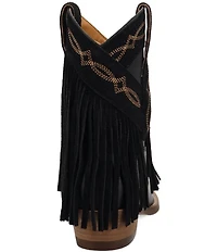 Dingo Last Ride Leather Suede Fringe Western Booties
