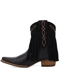 Dingo Last Ride Leather Suede Fringe Western Booties