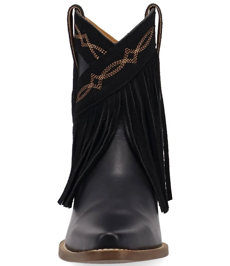 Dingo Last Ride Leather Suede Fringe Western Booties