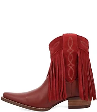 Dingo Last Ride Leather Suede Fringe Western Booties