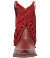 Dingo Last Ride Leather Suede Fringe Western Booties