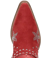 Dingo Lucky Stars Suede Metallic Studded O-Ring Hardware Tall Western Boots