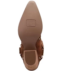 Dingo Lucky Stars Suede Metallic Studded O-Ring Hardware Tall Western Boots