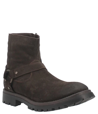 Dingo Men's Road Trip Suede O-Ring Harness Hardware Lug Sole Boots