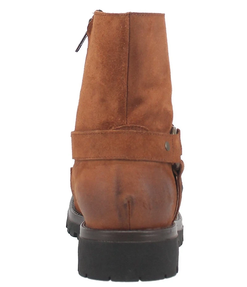 Dingo Men's Road Trip Suede O-Ring Harness Hardware Lug Sole Boots