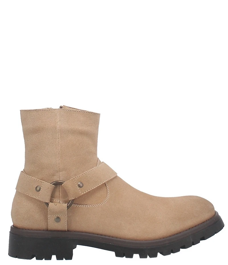 Dingo Men's Road Trip Suede O-Ring Harness Hardware Lug Sole Boots