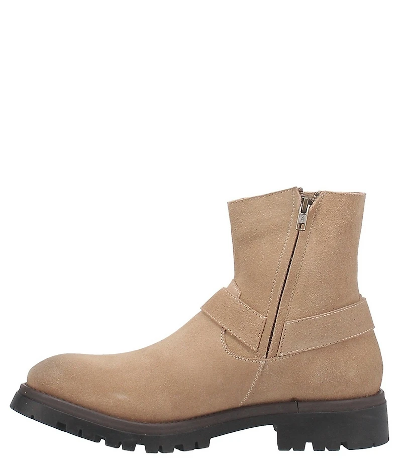 Dingo Men's Road Trip Suede O-Ring Harness Hardware Lug Sole Boots