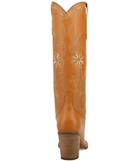 Dingo Miss Daisy Leather Floral Embroidered Western Tall Boots