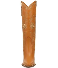 Dingo Miss Daisy Leather Floral Embroidered Western Tall Boots