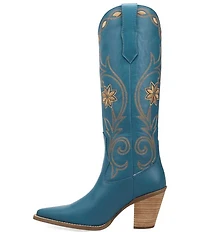 Dingo Miss Daisy Leather Floral Embroidered Western Tall Boots