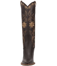 Dingo Miss Daisy Leather Floral Embroidered Western Tall Boots