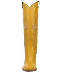 Dingo Miss Daisy Leather Floral Embroidered Western Tall Boots
