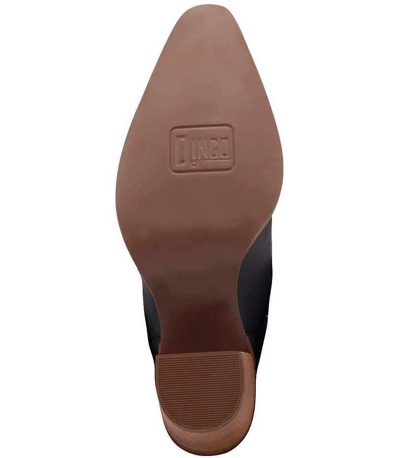 Dingo Off The Cuff Leather Studded Suede Cuffed Shaft Western Booties