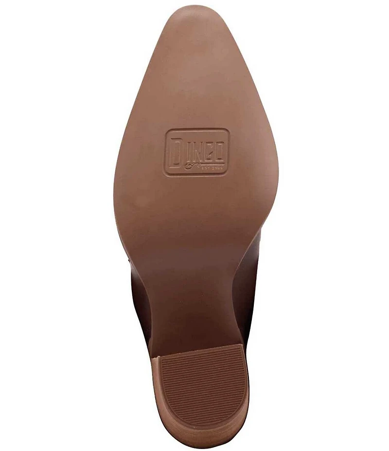 Dingo Off The Cuff Leather Studded Suede Cuffed Shaft Western Booties
