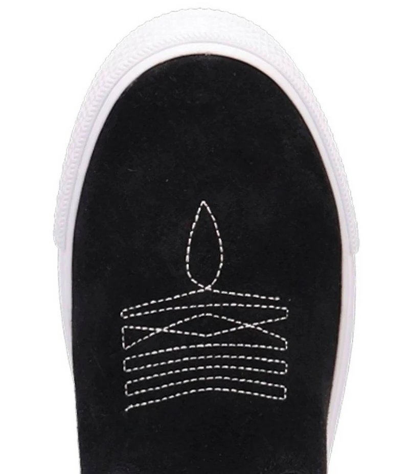 Dingo Ollie Suede Western Stitch and Appliqued Sneaker Booties
