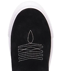 Dingo Ollie Suede Western Stitch and Appliqued Sneaker Booties