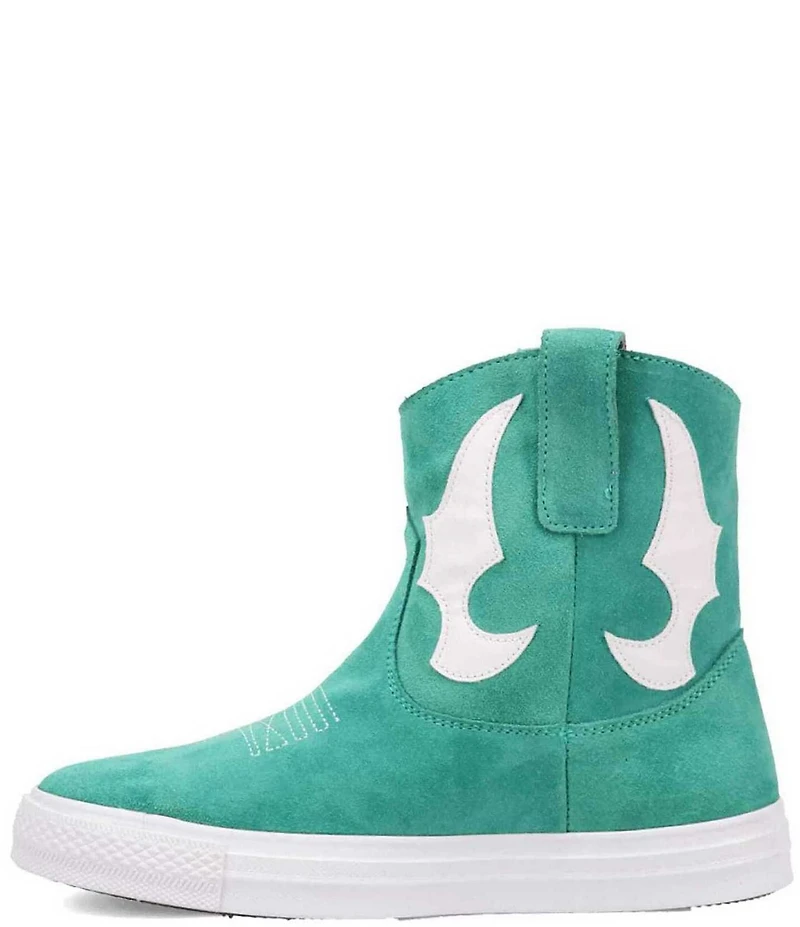 Dingo Ollie Suede Western Stitch and Appliqued Sneaker Booties